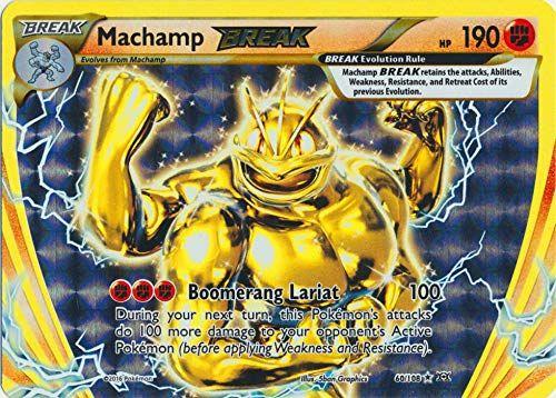 Cartão colecionável Pokémon Machamp Break XY Evolutions Holo