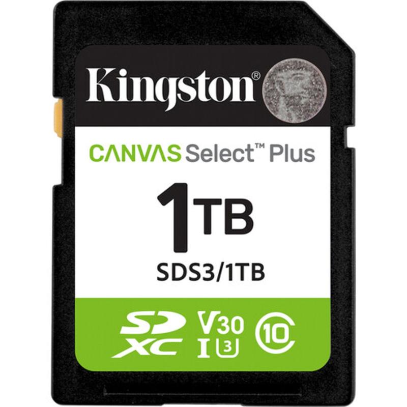 Cartão memória kingston sd xc 1tb 150mb/s uhs-i v30 sds3/1tb