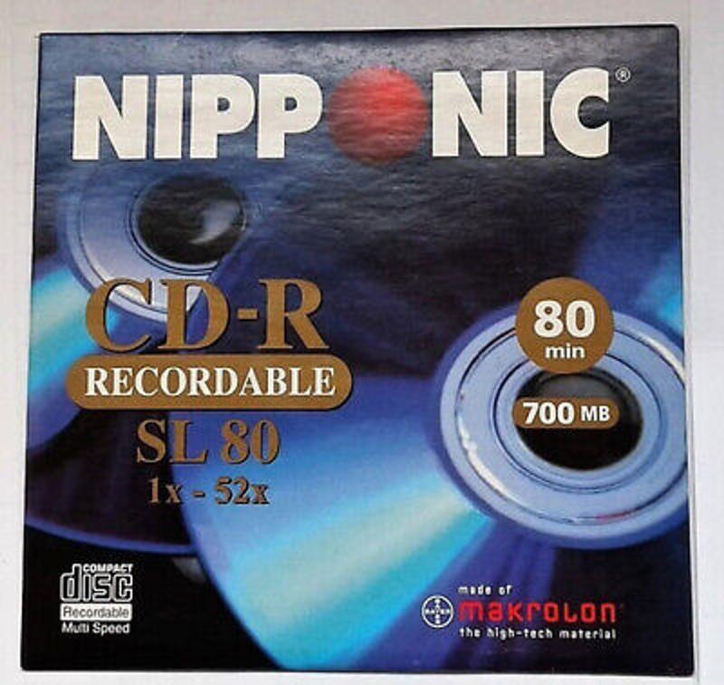 cd-r 80 min 700mb nipponic 1x-52x sl80 - CD Virgem - Magazine Luiza