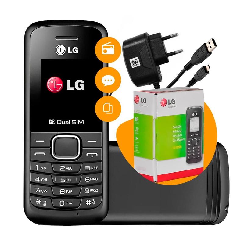 Celular LG Antigo Simples Idosos Rádio Fm Rural 3g Dual Chip