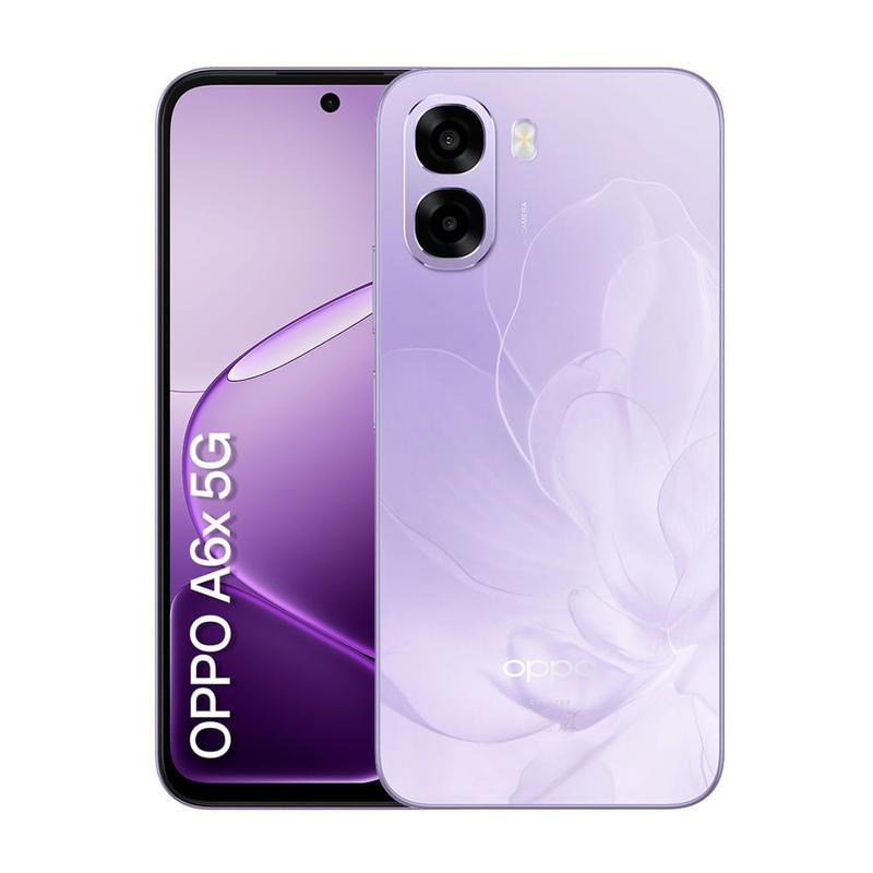Celular OPPO A6X 5G Violeta, 256GB, 4GB RAM e Câmera Dupla de 50MP