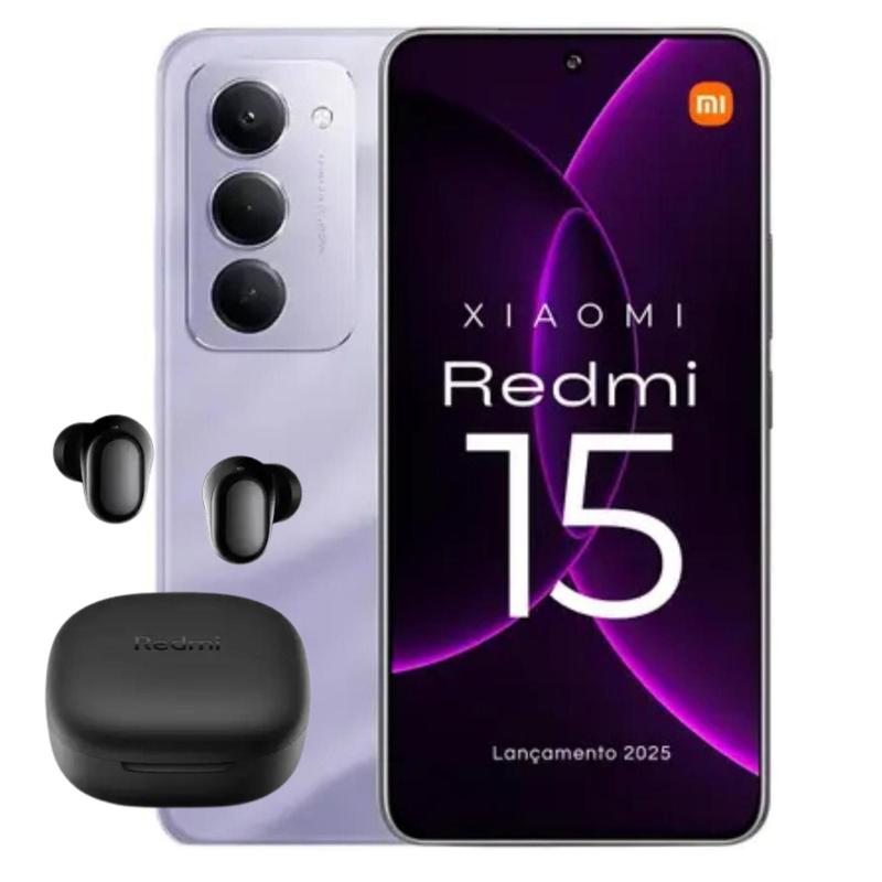Celular Smartphone Xiaomi Redmi 15 256GB 8GB Câmera 108MP Brinde