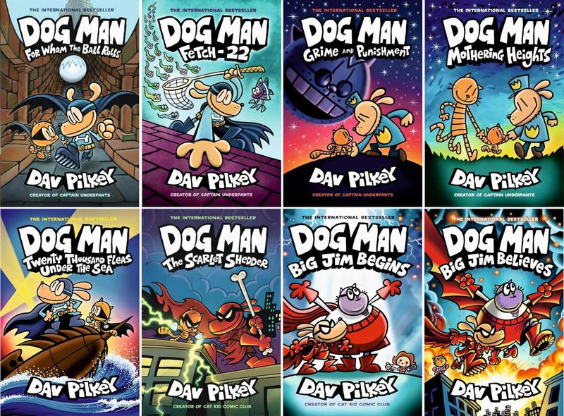 Coleção Dog Man com 8 Livros: Graphic Novels 7 a 14 - Marca