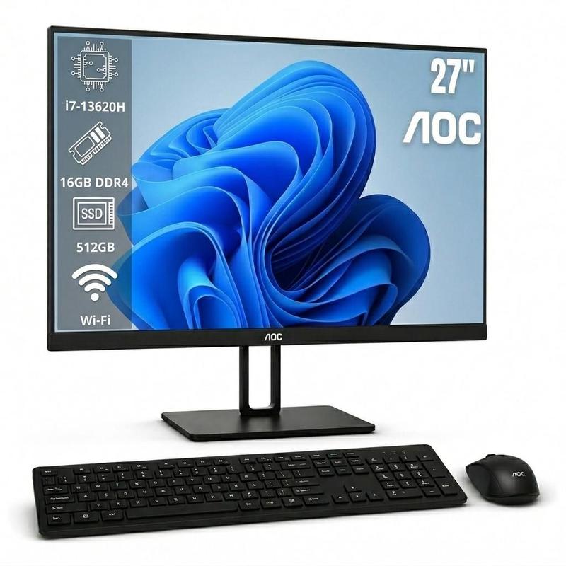 Computador All In One AOC 27 Intel Core i713620H 16GB RAM SSD