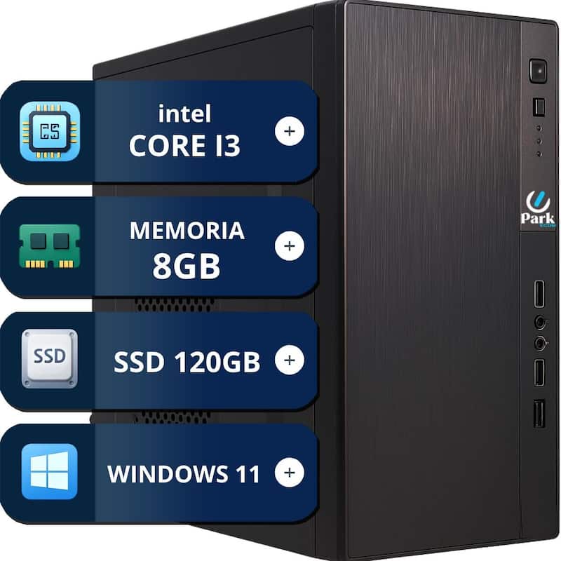 Computador Pc Cpu Intel Core i3 SSD 120gb Memória Ram 8gb Windows