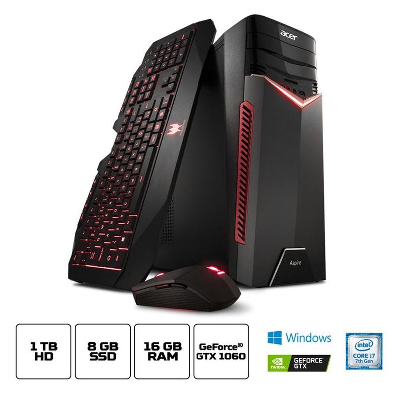 Computador PC Gamer Intel Core i7 16GB RAM 1TB HD Acer Aspire GX