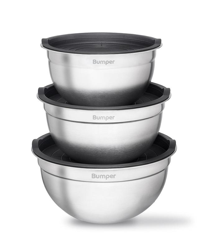 Conjunto 3 Bowls Inox com Tampa Hermética