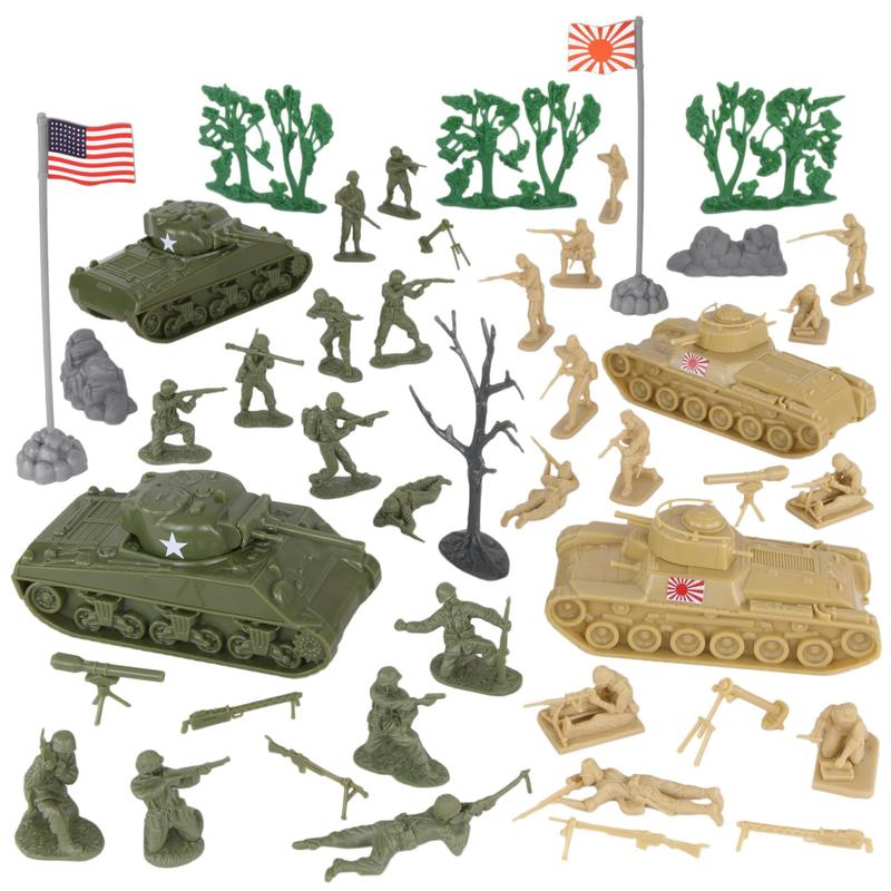 Conjunto de brinquedos BMC CTS WW2 Battle of Saipan com 45