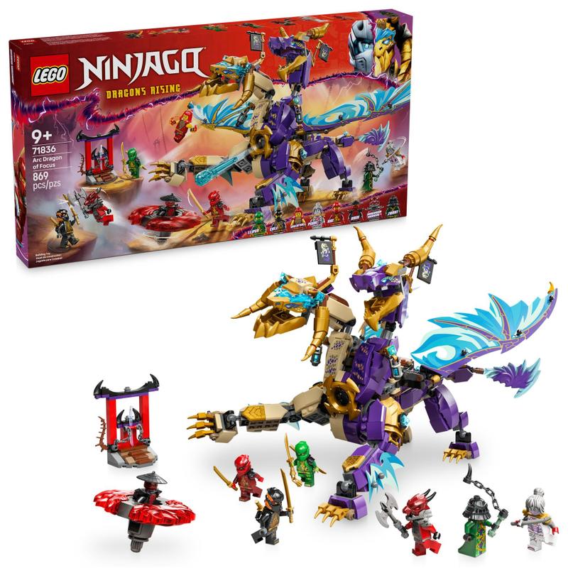 Mood Dragons 台座セット Conjunto de brinquedos LEGO NINJAGO Arc Dragon of Focus com 8