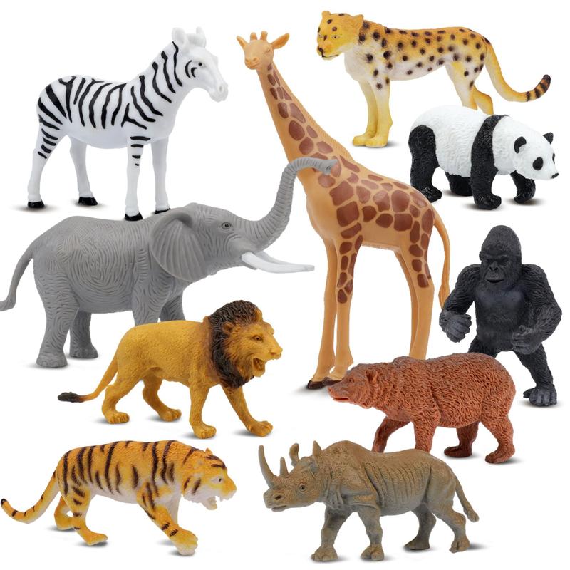 Conjunto de Figuras de Animais Beetots 10 Peças Safari - Animais