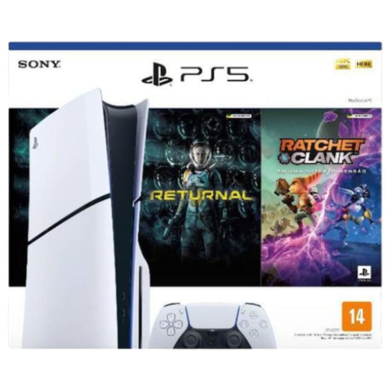 Console PlayStation 5 Slim Disk com 2 Jogos
