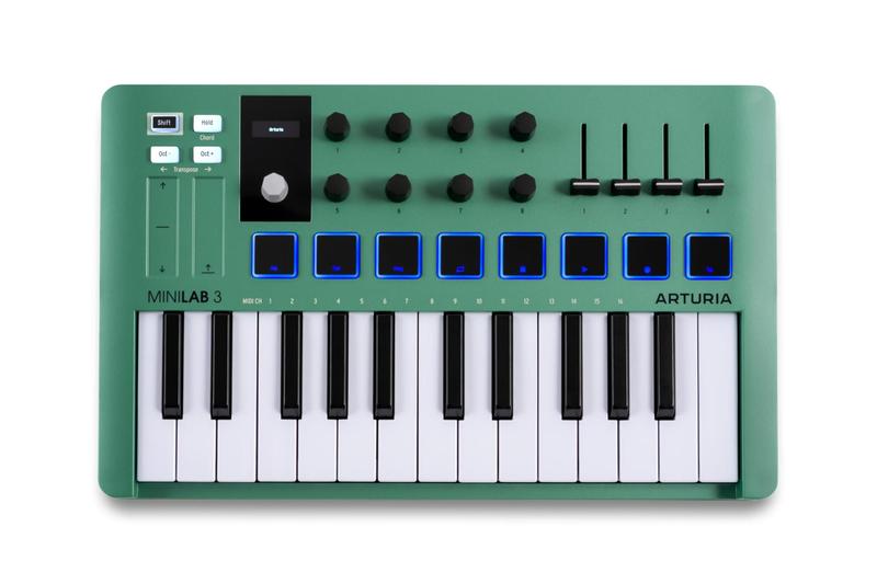 Controlador MIDI Arturia miniLab 3 - 25 Teclas (Verde Menta