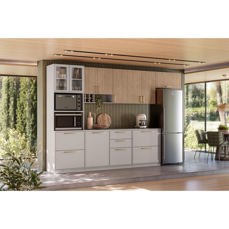Cozinha Modulada 6 Peças Essence 100% Mdf Itatiaia - Cozinha