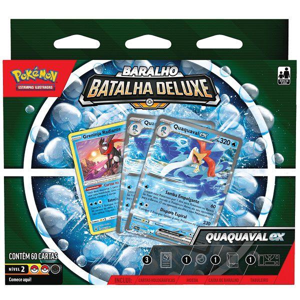Deck de Batalha Deluxe Pokemon Quaquaval EX Copag 33098 - Deck de