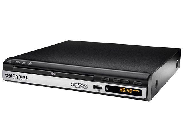 DVD Player com Dislpay Digital D 05 Mondial - Entrada USB Ripping