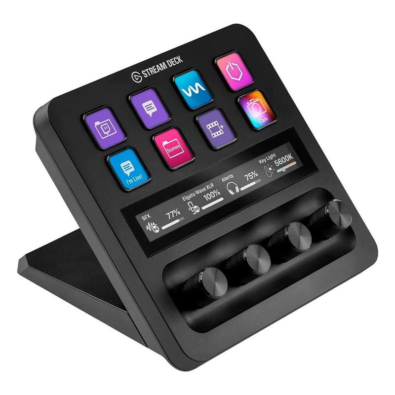 Elgato Stream Deck +, Tela LCD, 8 Teclas, 4 Dials, 1 tela touch