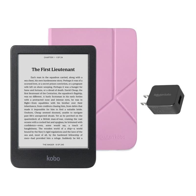 eReader Kobo Clara BW com pacote de capa de 16 GB à prova d'água