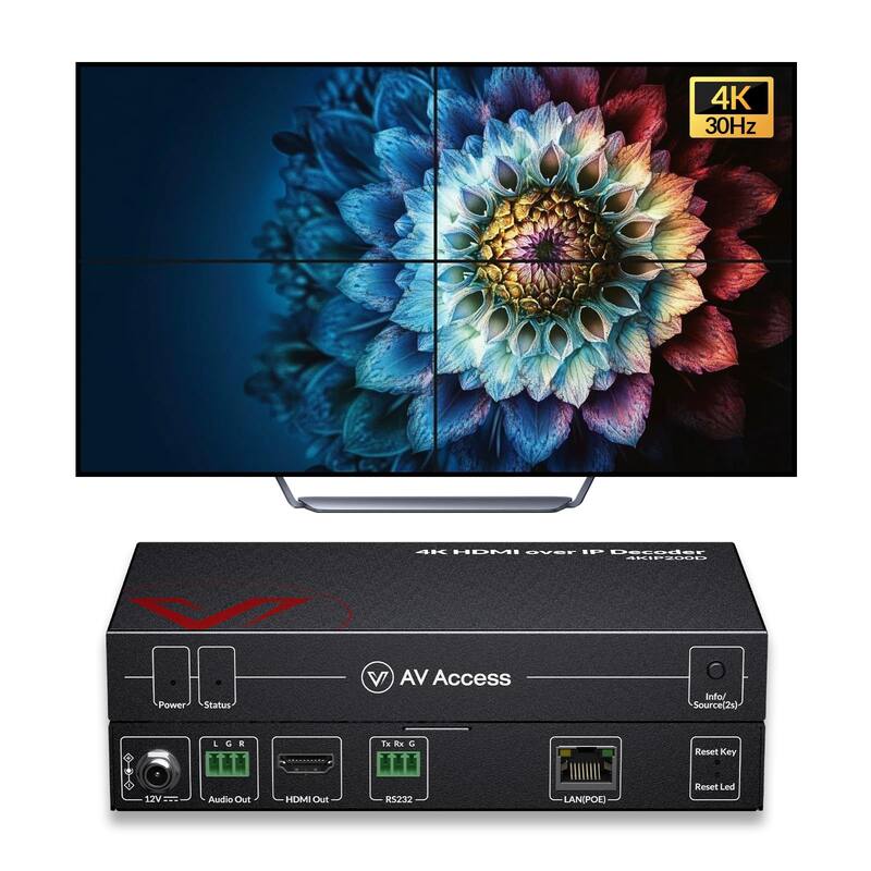 Extensor HDMI AV Access 4K sobre decodificador TCP/IP 120m - v AV