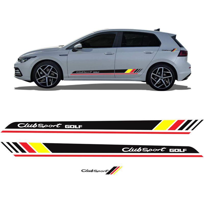 Faixa Lateral Volkswagen Golf Club Sport Adesivo Preto - SPORTINOX