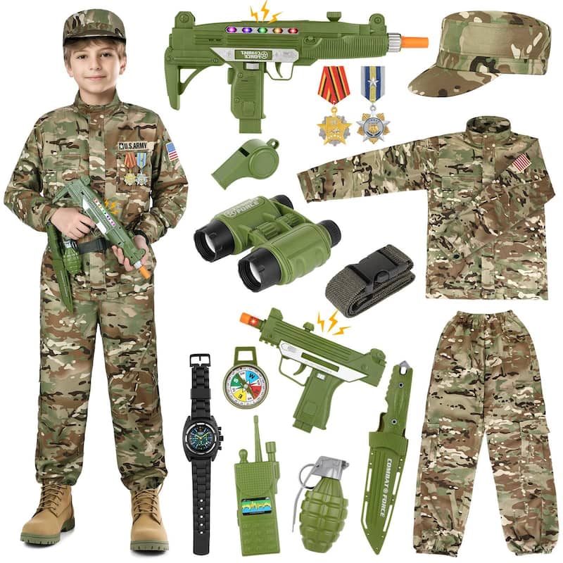 6/12 アーミーギフト ARMY GIFT Fantasia GIFTINBOX Army para crianças Soldier, 15 unidades de 3 a