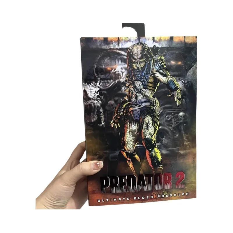Figura De Ação LED Elder Predator Alien Hunter NECA Edição