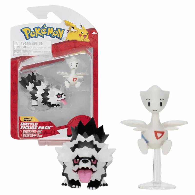 Figura Pokemon Zigzagoon e Togetic Articulado Sunny 3421 - Bonecos