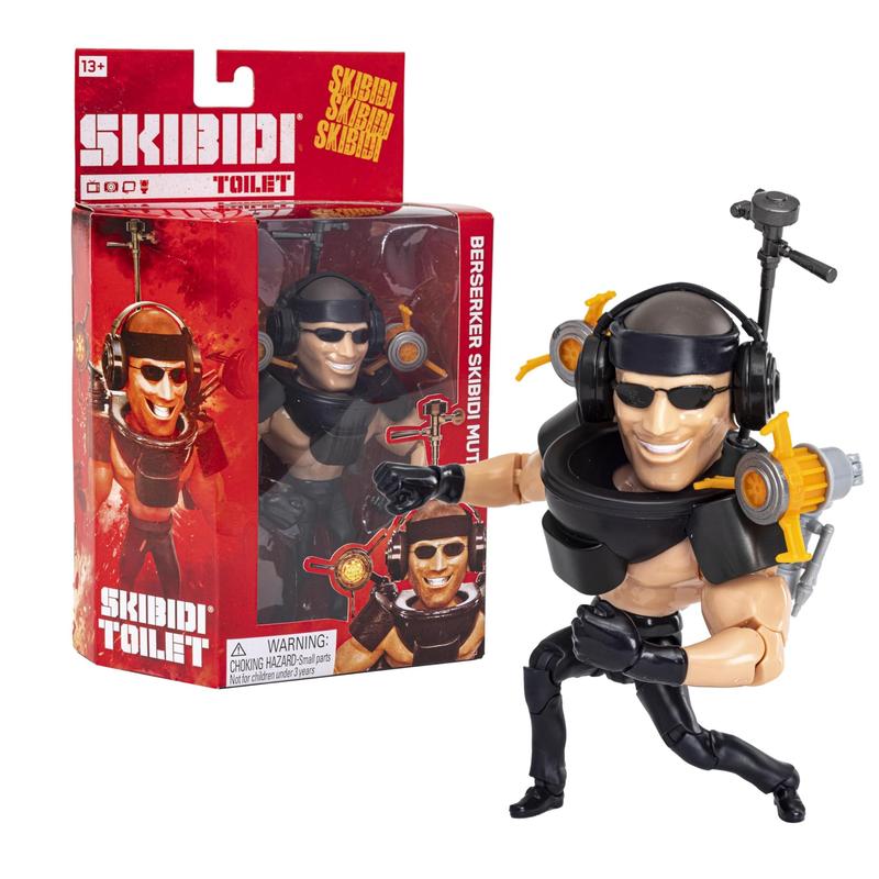 Figura Skibidi Toilet Serie 2 Berserker Mutante 15 cm - Mini