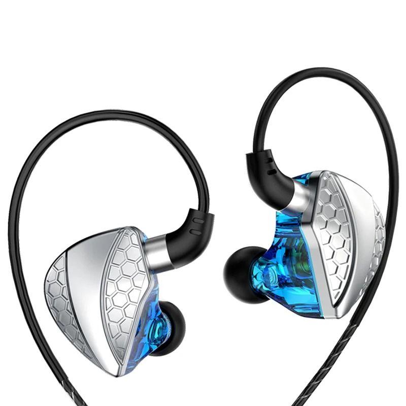 Fone de Ouvido QKZ Hi6T com Microfone In Ear Gamer DJ Retorno de