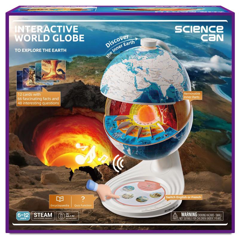 Globe Science pode abrir um mundo interativo de 20 cm para