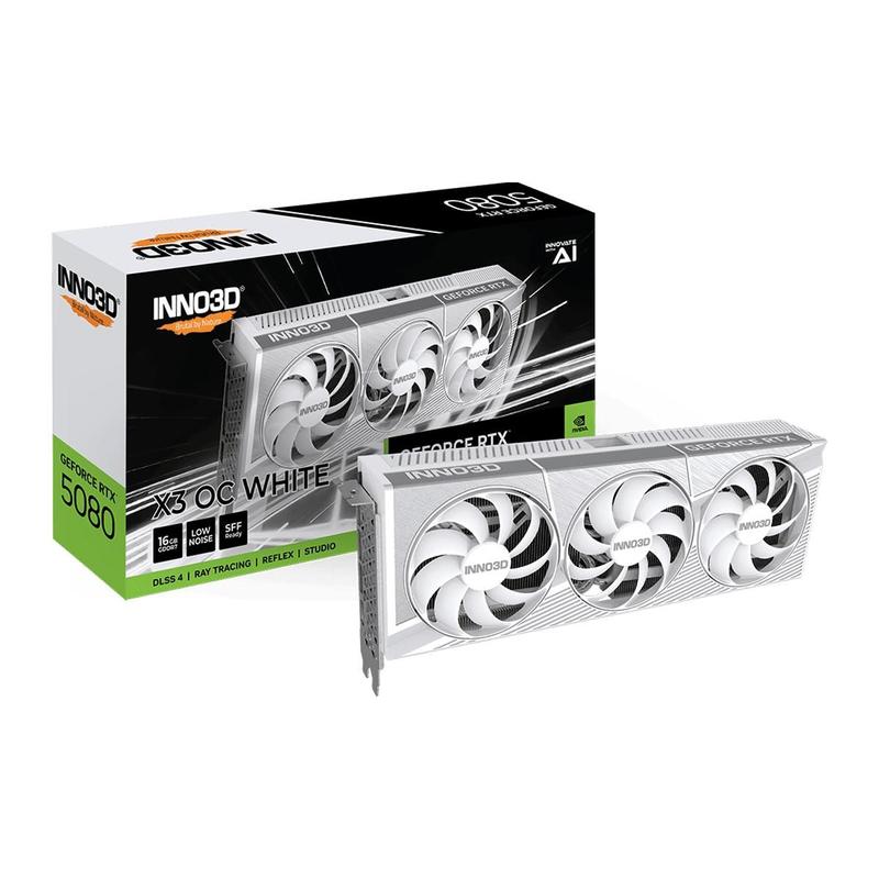 Gpu INNO3D Geforce RTX 5080 X3 OC White 16GB 256 BITS GDDR7 N50803