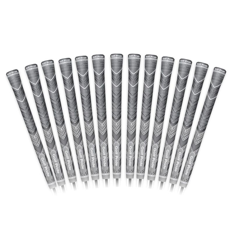 Grip de golfe Golf Pride MCC Plus4 Hybrid Jumbo Cinza - Pacote com