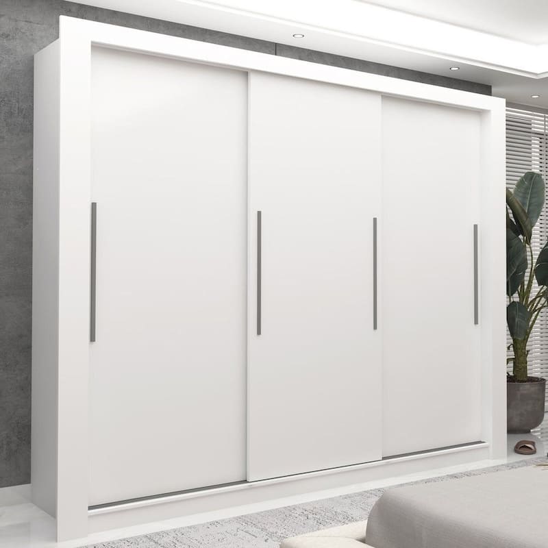 Guarda-Roupa Casal 3 Portas com 2 Gavetas 100% MDF Roma Yescasa