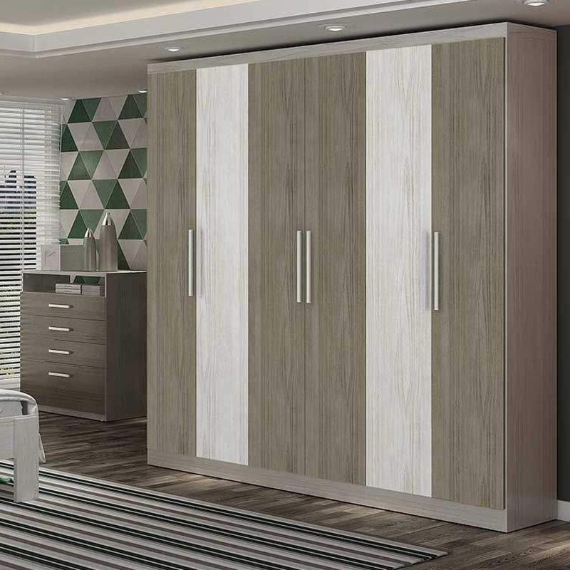 Guarda Roupa Casal 6 Portas 3 Gavetas Internas PH 1127 PH1127