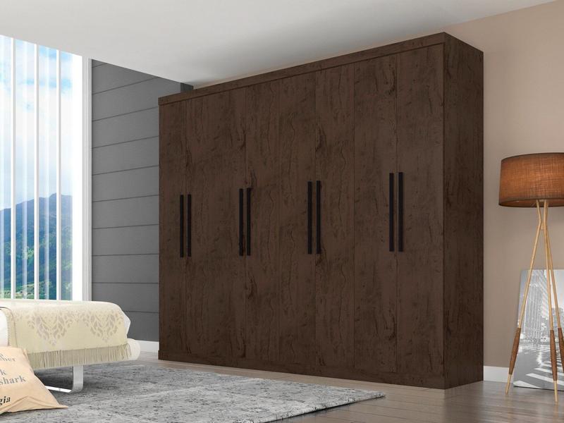 Guarda-roupa Casal 8 Portas 4 Gavetas - Araplac Prime 1684-77