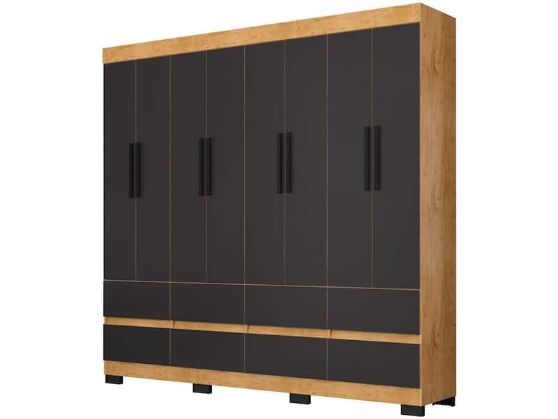 Guarda-roupa Casal 8 Portas 8 Gavetas Araplac B24088 - Guarda