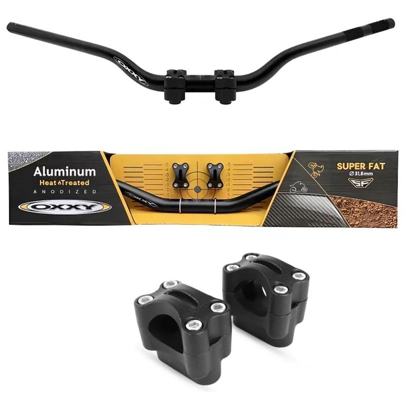 Guidão Baixo Naked Preto Oxxy kawasaki z300 z400 z500 - Guidão de