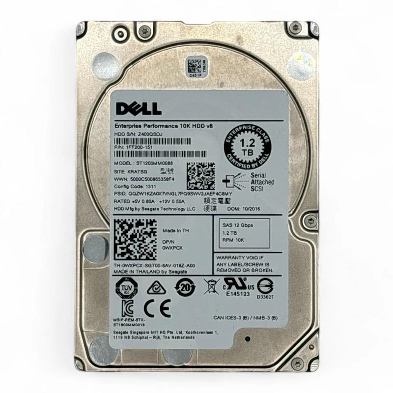 Hd Dell 1.2tb Sas 12gbps 10k 2.5 PN 0wxpcx St1200mm0088 - HD