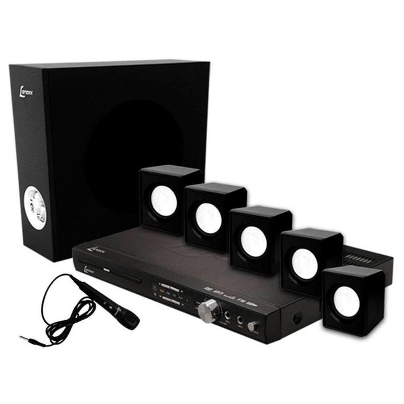 Home Theater Dvd Player Lenoxx 270w 5.1 Canais Usb Função Karaokê