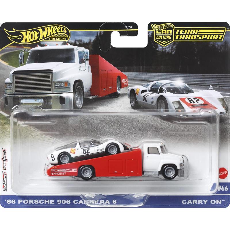 Hot Wheels - '66 Porsche 906 Carrera 6 e Carry On - Team Transport