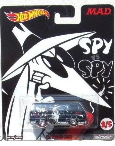 Hot Wheels Premium 66 Dodge A100 Spy Spy Black Mad Maganize