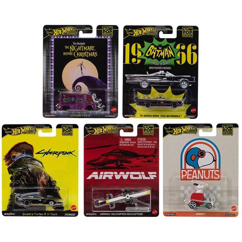 Hot Wheels Premium Pop Culture 2025 Set Com 5 Carrinhos HXD63