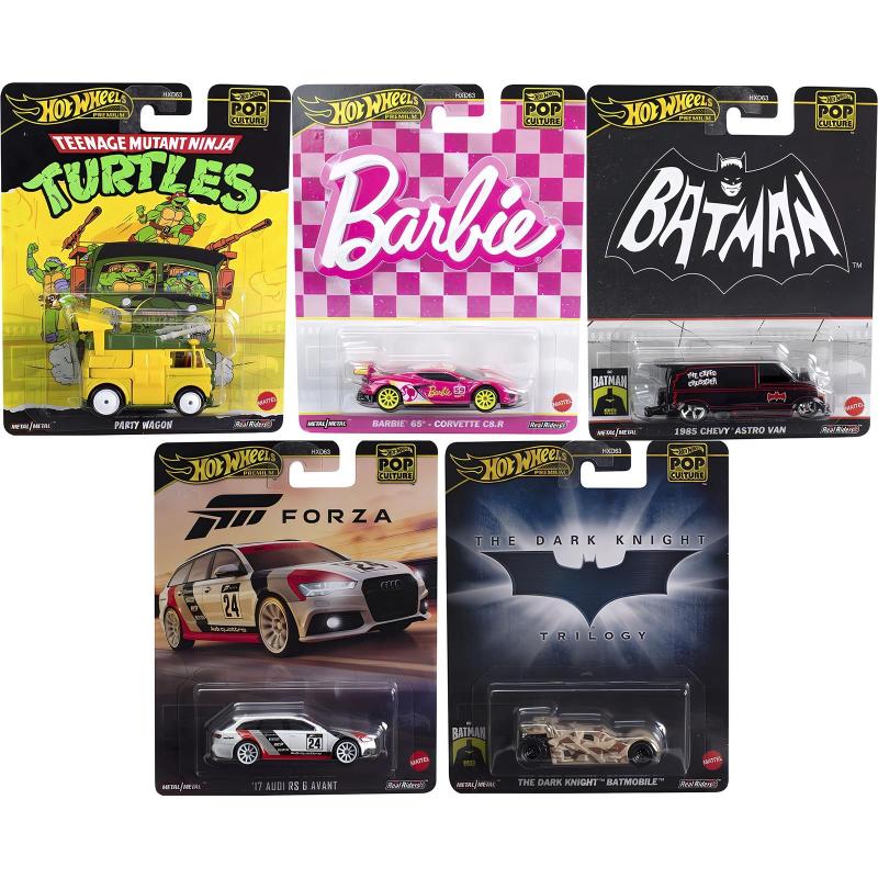 Hot Wheels - Set 5 Miniaturas - Pop Culture 2024 Lote E - HXD63