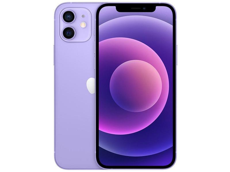 【美品】Apple iPhone 12 パープル 128GB 本体 iPhone 12 Apple 128GB Roxo Tela 6,1” 12 MP iO - iPhone 12