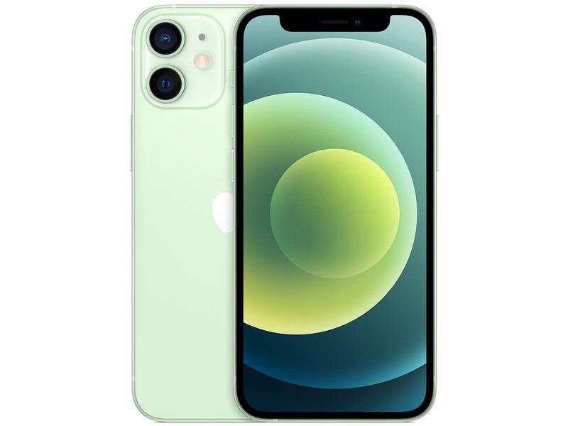 iPhone 12 Mini Apple 256GB Verde 5,4” - Câm. Dupla 12MP iOS
