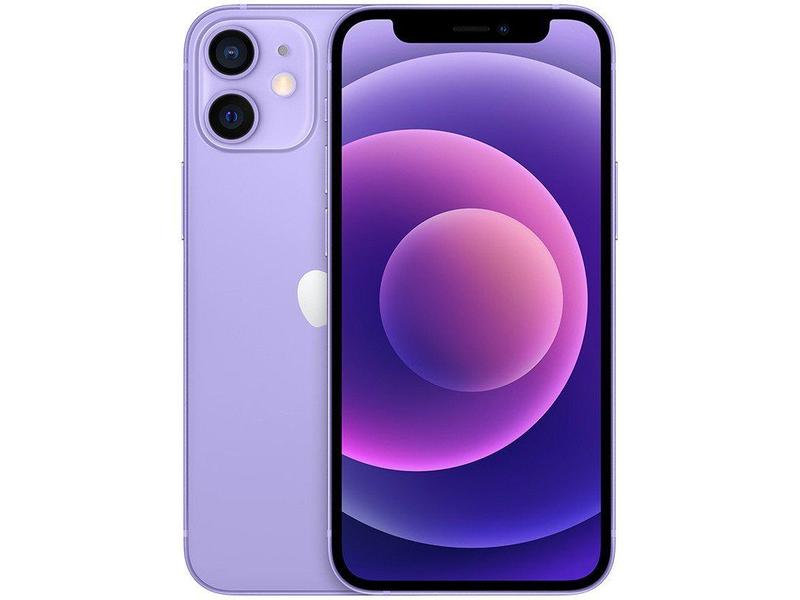 iPhone 12 Mini Apple 64GB Roxo Tela 5,4” 12 MP iO - iPhone 12 Mini