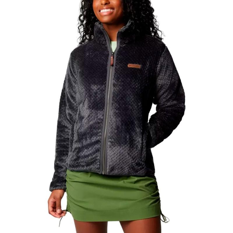 Jaqueta Fleece Feminina Fire Side II Sherpa Shark Cinza - Columbia