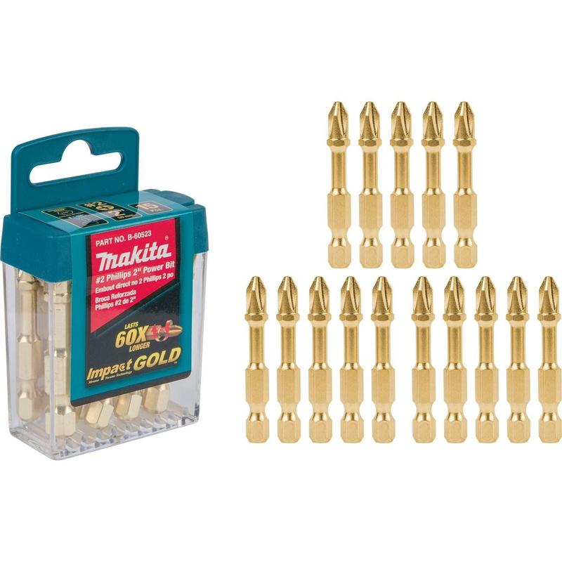 Jogo com 15 Pontas de Impacto Makita B-60523 Impact Gold 2