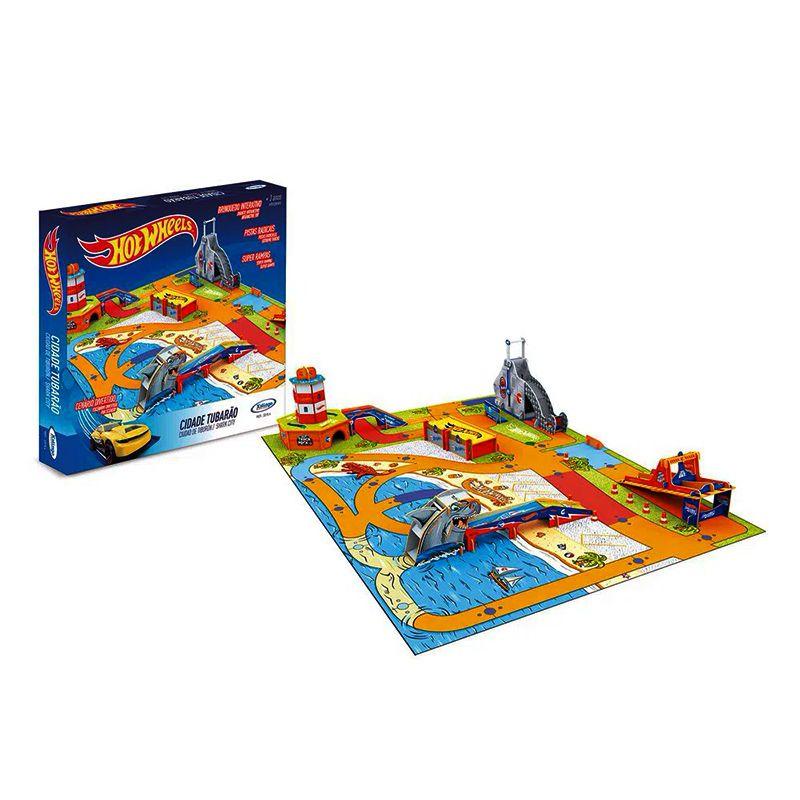 Jogo de Tabuleiro Hot Wheels Cidade Tubarão 101 pçs - 2315.4