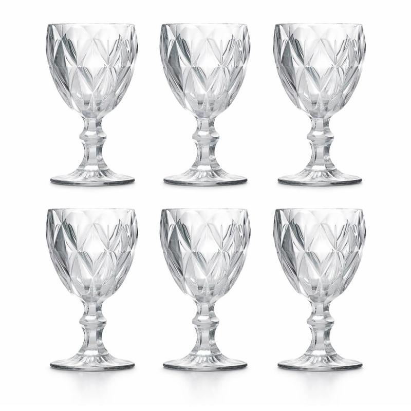 Taças Transparentes: Elegância em 6 Peças 🍷