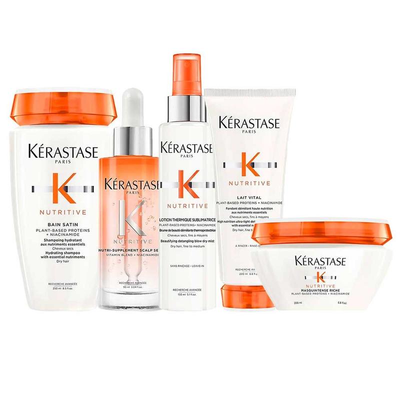 Kérastase Nutritive Kit Shampoo + Condicionador + Máscara + Sérum